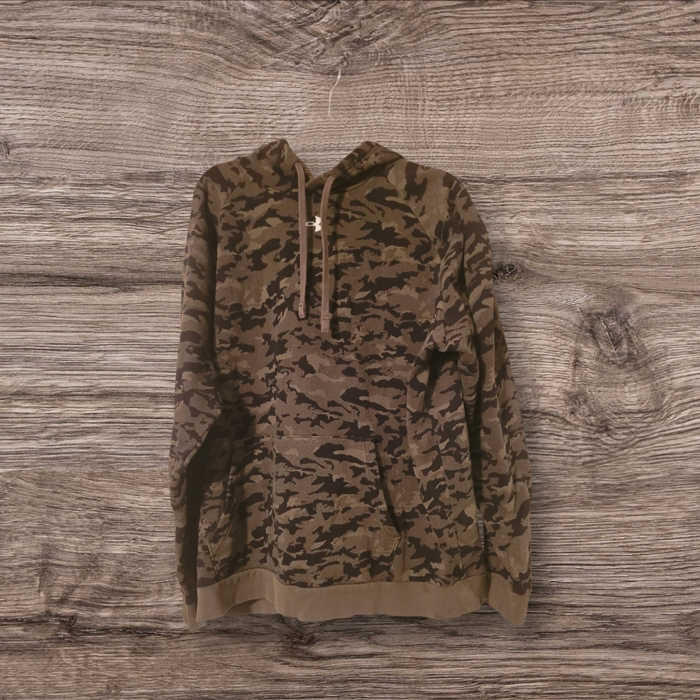 Under Armour Green Camo Men's Hoodie Size Xxl